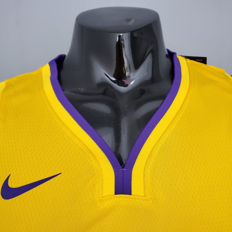 Camisa Basquete Nba Regata Los Angeles Lakers Masculina - Amarela